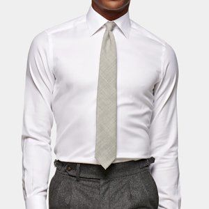 SUITSUPPLY NEW White Oxford Extra Slim Fit Shirt